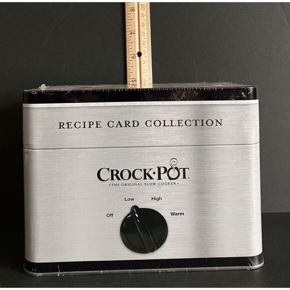 Crock Pot Slow Cooker Recipe Collection Tin 76 Cards 5 Dividers New Sealed - Picture 4 of 6